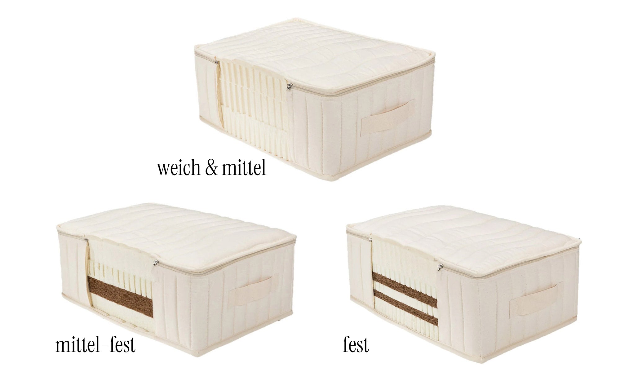 Paarmatratze Deluxe Baumwolle